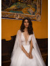 Beaded Ivory Lace Tulle Sexy Luxurious Wedding Dress